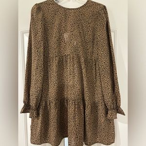 Leopard Tunic with Bow Back